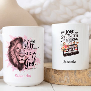 Inspirational Christian Bible Psalm Quotes Coffee Mug