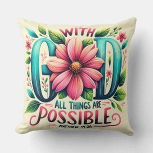 Inspirational Christian Bible Verse Cushion