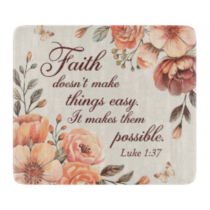 Inspirational Christian Bible Verse Cutting Board