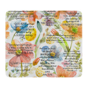 Inspirational Christian Bible Verse Cutting Board