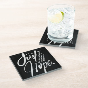 Inspirational Christian Bible Verse Glass Coaster