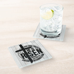 Inspirational Christian Bible Verse Glass Coaster