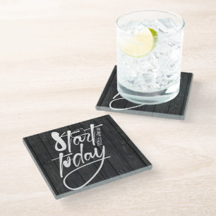 Inspirational Christian Bible Verse Glass Coaster