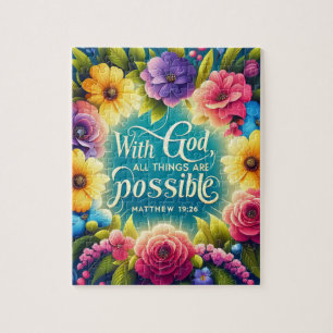 inspirational Christian Bible Verse Jigsaw Puzzle