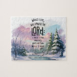 Inspirational Christian Bible Verse Jigsaw Puzzle<br><div class="desc">Puzzle
Inspirational Christian Bible Verse
While I Live
Religious/Spirituality/Faith
Quotes/Sayings</div>