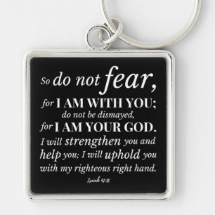 Inspirational Christian Bible Verse Key Ring