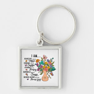 Inspirational Christian Bible Verse  Key Ring