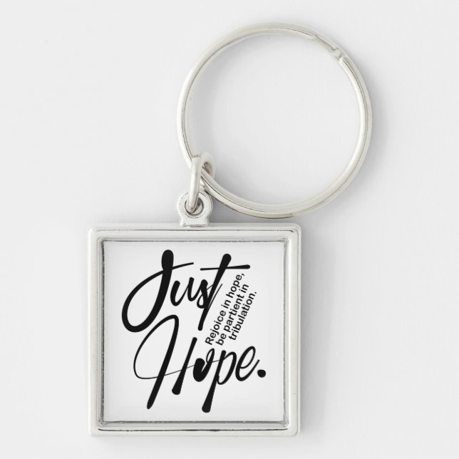 Inspirational Christian Bible Verse Key Ring (Front)