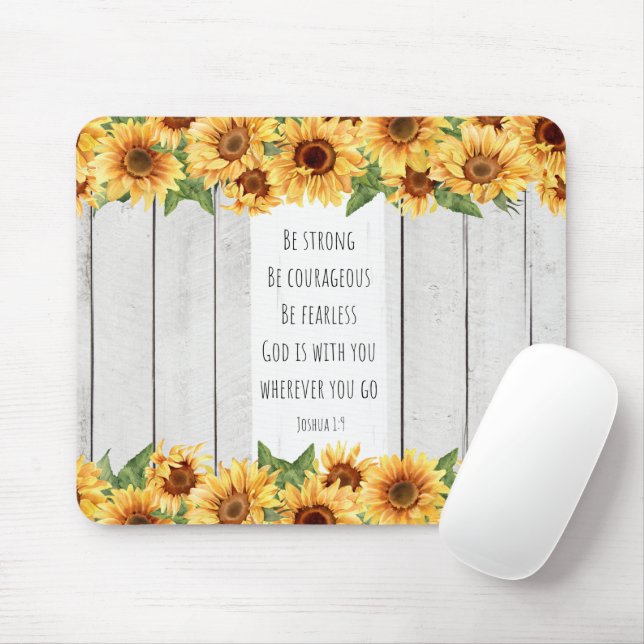 inspirational Christian Bible Verse Mouse Pad (With Mouse)