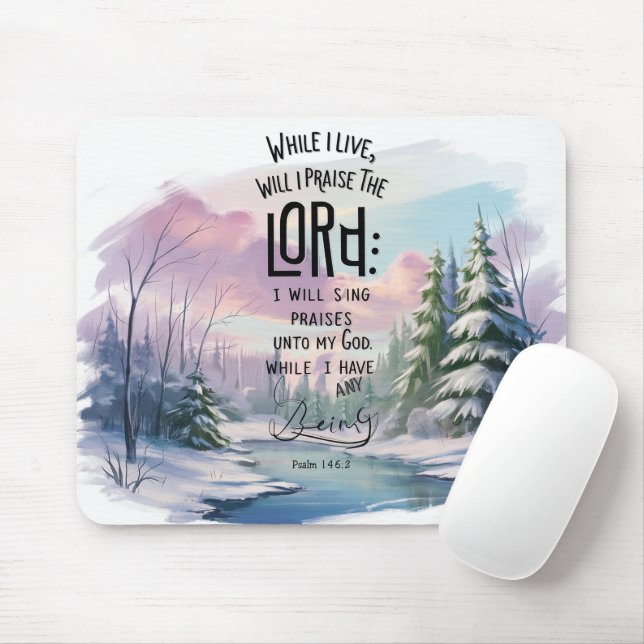 Inspirational Christian Bible Verse Mouse Pad (With Mouse)