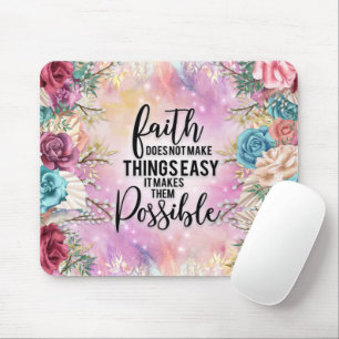 inspirational Christian Bible Verse Mouse Pad