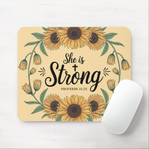 inspirational Christian Bible Verse Mouse Pad