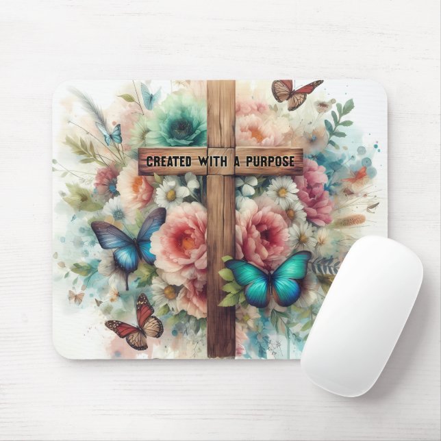 inspirational Christian Bible Verse Mouse Pad (With Mouse)