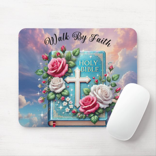 inspirational Christian Bible Verse Mouse Pad (With Mouse)