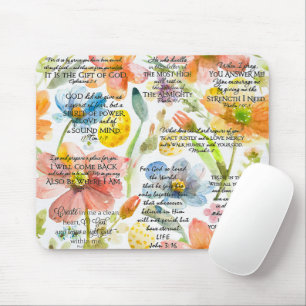 inspirational Christian Bible Verse Mouse Pad