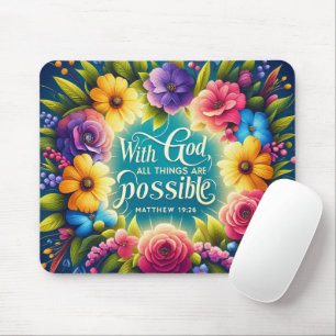 inspirational Christian Bible Verse Mouse Pad