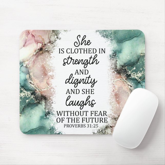 inspirational Christian Bible Verse Mouse Pad (With Mouse)
