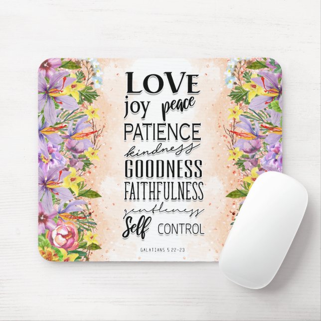 inspirational Christian Bible Verse Mouse Pad (With Mouse)