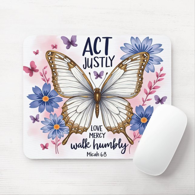inspirational Christian Bible Verse Mouse Pad (With Mouse)