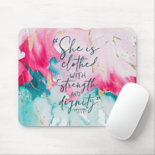 inspirational Christian Bible Verse Mouse Pad