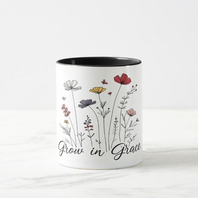 Inspirational Christian Bible Verse Mug (Center)