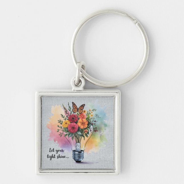 Inspirational Christian Bible Verse /Scripture Key Ring (Front)
