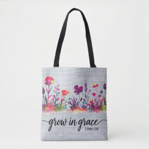Inspirational Christian Bible Verse /Scripture Tote Bag