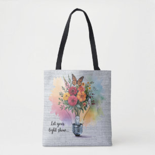 Inspirational Christian Bible Verse /Scripture Tote Bag