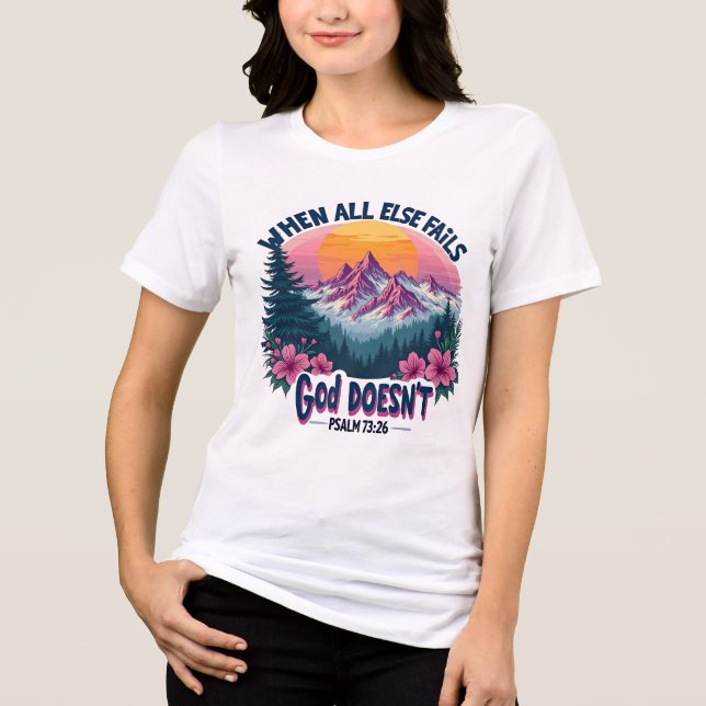 Inspirational Christian Bible Verse///Scripture Tri-Blend Shirt (Front)