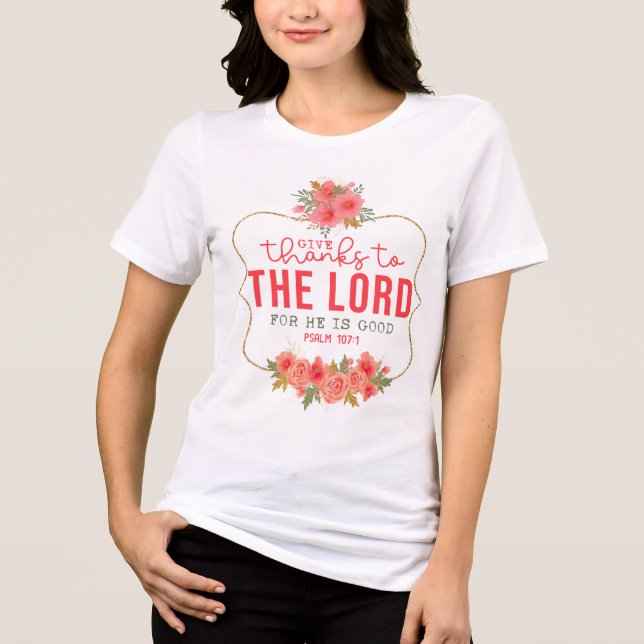 Inspirational Christian Bible Verse///Scripture Tri-Blend Shirt (Front)