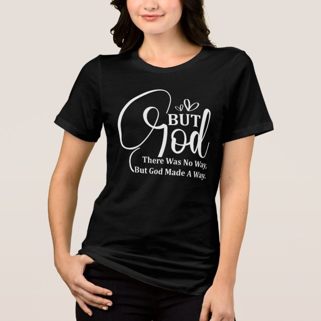 Inspirational Christian Bible Verse///Scripture Tri-Blend Shirt (Front)