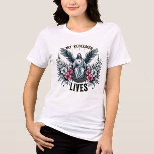 Inspirational Christian Bible Verse///Scripture Tri-Blend Shirt