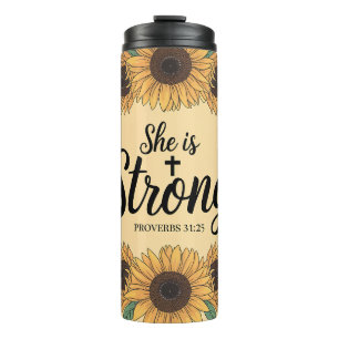 Inspirational Christian Bible Verse Thermal Tumbler