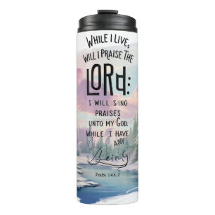 Inspirational Christian Bible Verse Thermal Tumbler