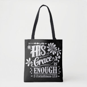 Inspirational Christian Bible Verse Tote Bag