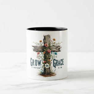 Inspirational Christian Bible Verse Two-Tone Coffee Mug