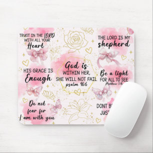 Inspirational Christian Bible Verses Mouse Pad