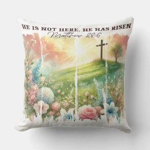Inspirational Christian Easter Cushion