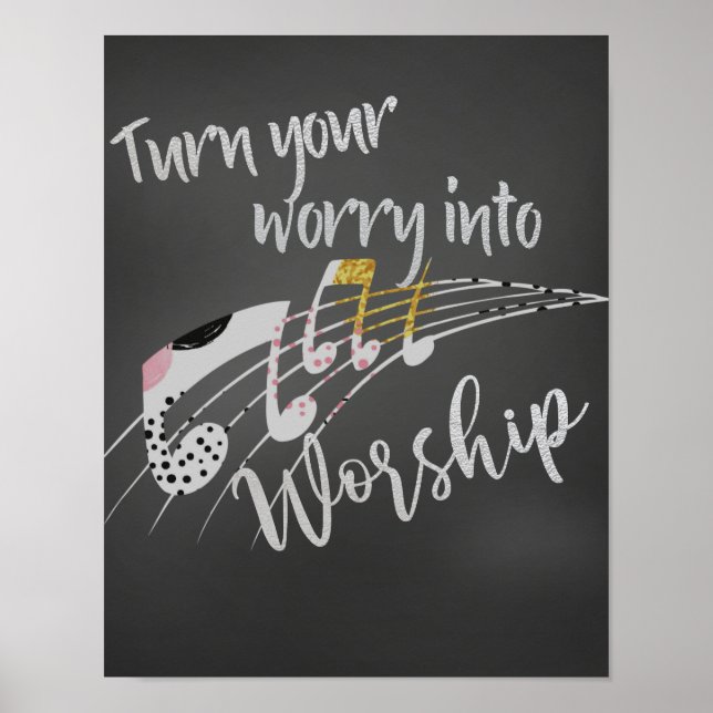 Inspirational Christian Encouragement Quote Poster (Front)