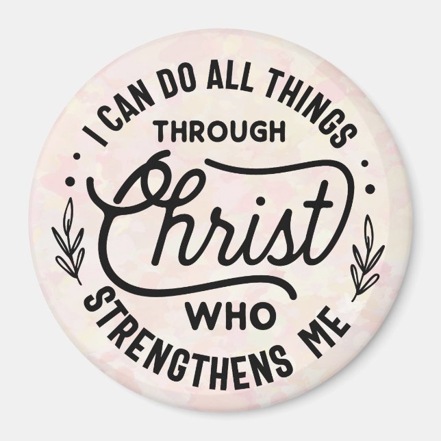Inspirational Christian Fridge Magnet (Front)