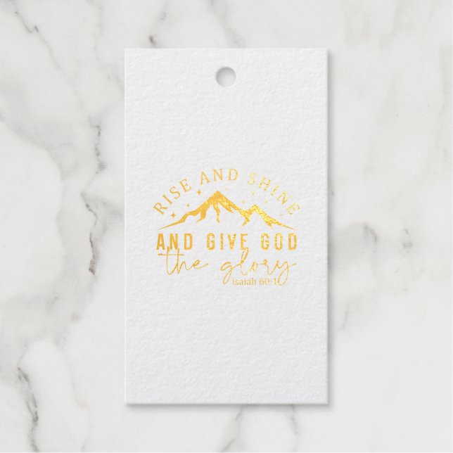 Inspirational Christian Greeting Card Gift Tags (Front)
