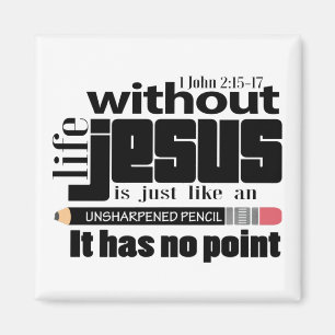 Inspirational Christian Jesus Quote Bible Verse Magnet