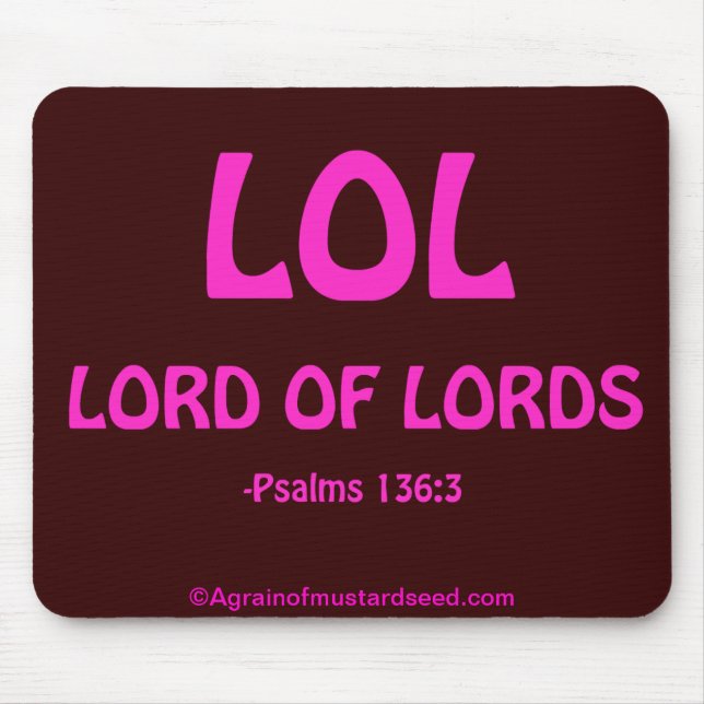 Inspirational Christian Mouse Pad (Front)
