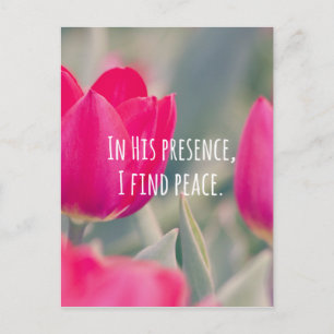 Inspirational Christian Quote God's Peace Postcard