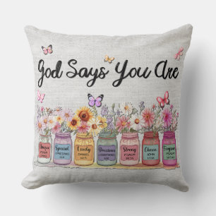 Inspirational Christian Saying Cushion
