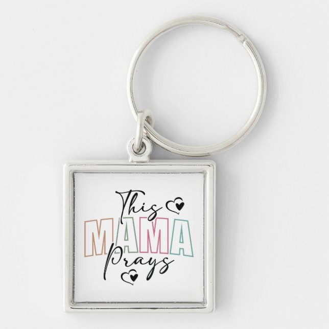 Inspirational Christian Saying Key Ring (Front)