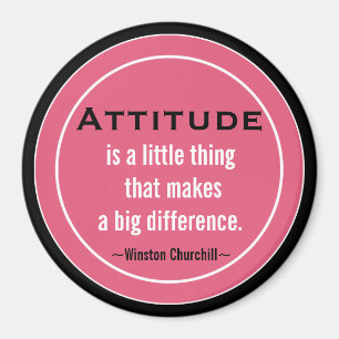 Inspirational Churchill  Quote Magnet