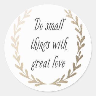 Inspirational Classic Round Sticker