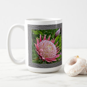 Inspirational Coffee Mug with Pink Protea