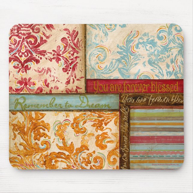 Inspirational Collage 2 by Kate McRostie Mouse Pad (Front)